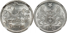 Wolne Miasto Gdańsk, 2 guldeny 1923, Utrecht, Koga