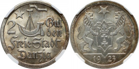 Wolne Miasto Gdańsk, 2 guldeny 1923, Utrecht, Koga