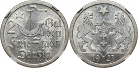 Wolne Miasto Gdańsk, 2 guldeny 1923, Utrecht, Koga