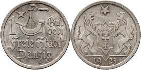 Wolne Miasto Gdańsk, gulden 1923, Utrecht, Koga