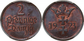 Wolne Miasto Gdańsk, 2 fenigi 1923, Berlin