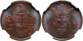 Wolne Miasto Gdańsk, 2 fenigi 1937, Berlin