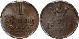 Wolne Miasto Gdańsk, fenig 1930, Berlin