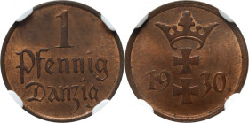 Wolne Miasto Gdańsk, fenig 1930, Berlin