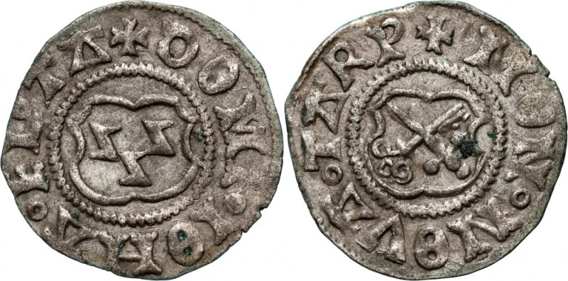 Dorpat, Johannes VI Bey 1528-1543, szeląg bez daty Waga 0,94 g. Reference: Hajla...