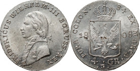 Śląsk pod panowaniem pruskim, Fryderyk Wilhelm III, 4 grosze 1808 G, Kłodzko