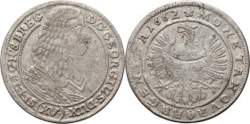 Śląsk, Księstwo Legnicko-Brzesko-Wołowskie, Jerzy III Brzeski, 15 krajcarów 1662, Brzeg