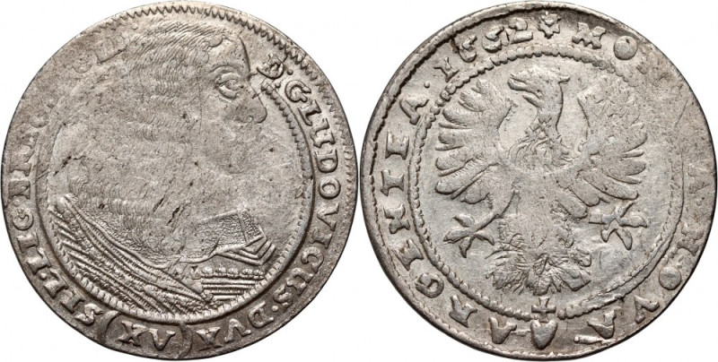 Śląsk, Księstwo Legnicko-Brzesko-Wołowskie, Ludwik IV Legnicki, 15 krajcarów 166...