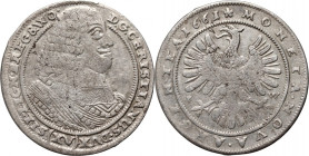 Śląsk, Księstwo Legnicko-Brzesko-Wołowskie, Chrystian Wołowski, 15 krajcarów 1661 EW, Brzeg