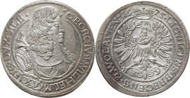 Śląsk, Księstwo Legnicko-Brzesko-Wołowskie, Jerzy Wilhelm, 15 krajcarów 1675 CB, Brzeg