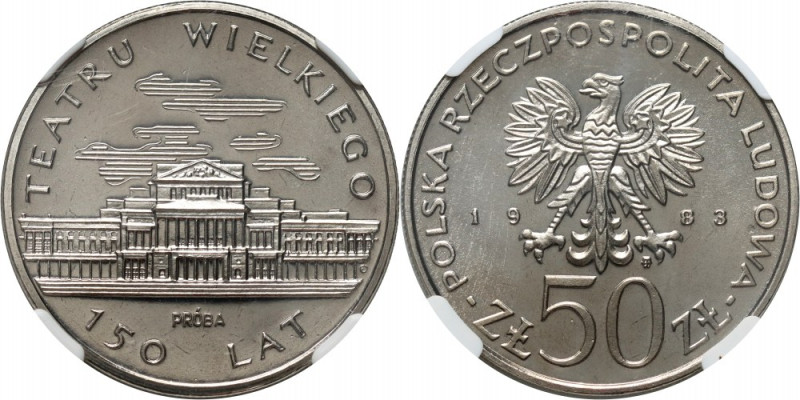 PRL, 50 złotych 1983, Teatr Wielki, PRÓBA, nikiel Nakład 500 sztuk.
Reference: ...