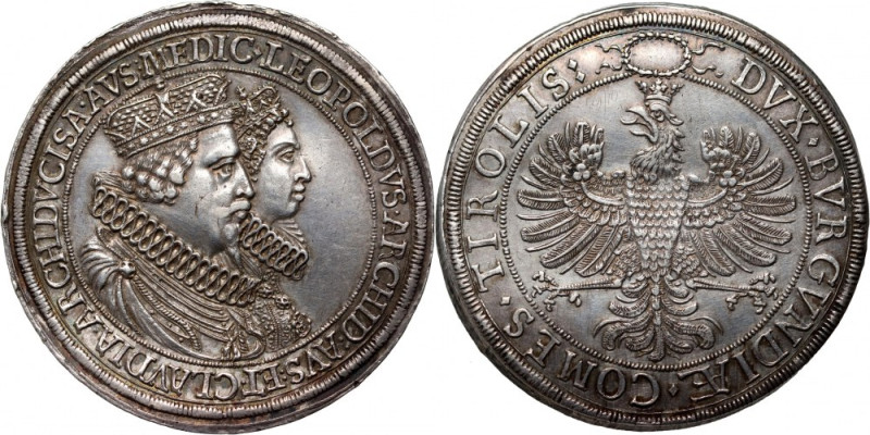 Austria, Archduke Leopold V 1619-1632, Double Thaler ND, Hall Silver 57,57 g.&nb...