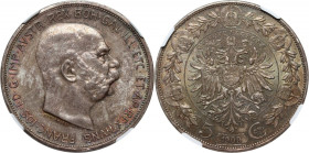 Austria, Franz Josef I, 5 Corona 1909