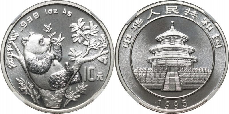 China, 10 Yuan 1995, Panda Reference: KM #732
Grade: NGC MS68