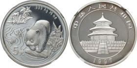 China, 5 Yuan 1997, Panda