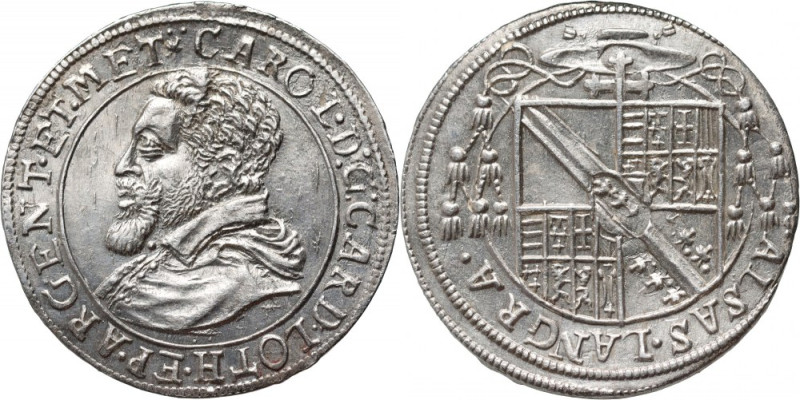 France, Strasbourg, Charles 1602-1607, 1/3 Thaler ND Silver 9,40 g. Srebro 9,40 ...