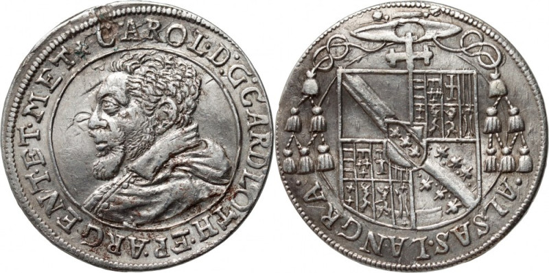 France, Strasbourg, Charles 1602-1607, 1/3 Thaler ND Silver 9,28 g. Srebro 9,28 ...