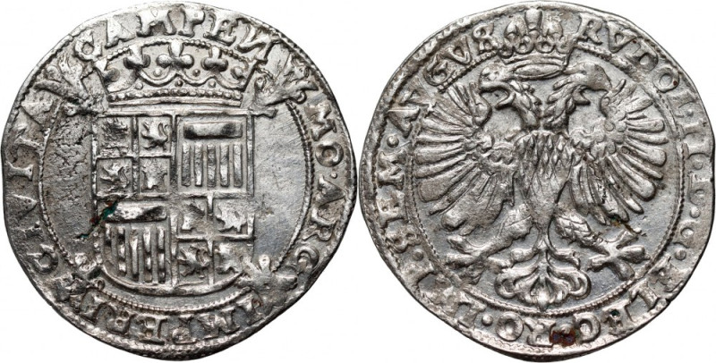 Netherlands, Kampen, Rudolf II 1576-1612, 6 Stivers (Arendschelling) ND Weight 4...