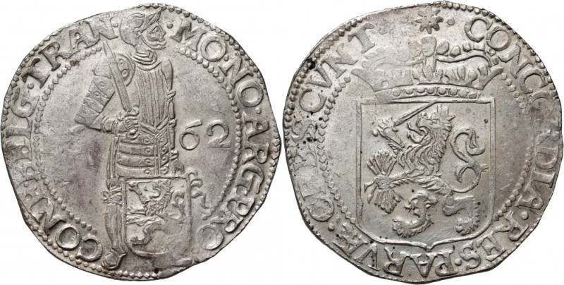 Netherlands, Overijssel, silver ducat (Rijksdaalder) 1662 Silver 27,99 g. Srebro...