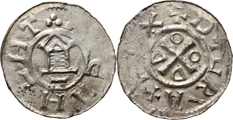 Germany, Otto and Adelaide 983-991, Denar Weight 1,58 g. Waga 1,58 g. Reference:...