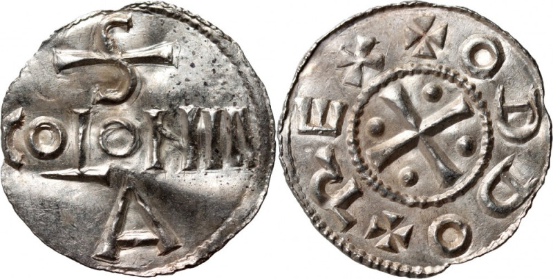 Germany, Otto III 983-1002, Denar, Cologne Weight 1,15 g. Mint state. Attractive...