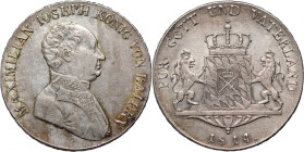 Germany, Bavaria, Maximilian I Joseph, Thaler (Conventionsthaler) 1814