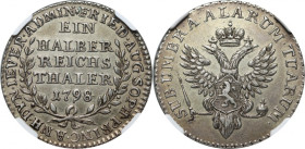 Germany, Jever, Friederike Auguste Sophie, 1/2 Reichsthaler 1798