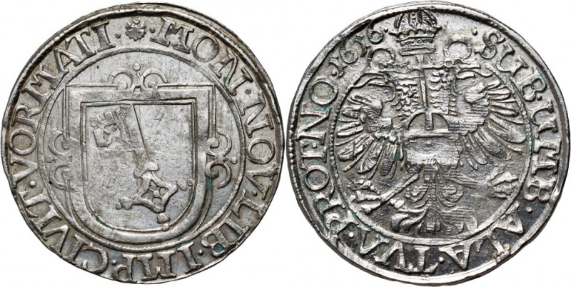 Germany, City of Worms, Dicken (24 Kreuzer) 1616 Weight 7,93 g. Scarce coin. Wag...