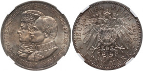 Germany, Saxony, Friedrich August III, 5 Mark 1909, Muldenhütten, Leipzig University