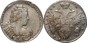 Russia, Anna, Rouble 1733, Moscow, Kadashevsky Dvor