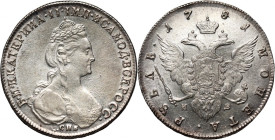Russia, Catherine II, Rouble 1781 СПБ ИЗ, Petersburg