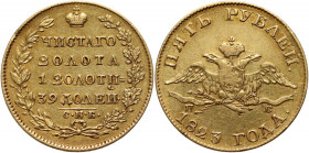 Rosja, Aleksander I, 5 rubli 1823 СПБ ПС, Petersburg
