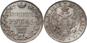 Russia, Nicholas I, Rouble 1833 СПБ НГ, St. Petersburg