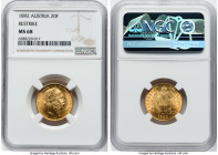 Franz Joseph I gold Restrike 20 Francs (8 Florins) 1892 MS68 NGC, Vienna mint, KM2269, Fr-502R. HID09801242017 © 2024 Heritage Auctions | All Rights R...