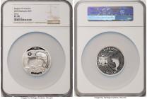 Elizabeth II silver Prooflike "Orca" 5 Dollars (1 oz) 2020 PL70 NGC, Shapes of America series. Mintage: 7,500. Shapes of America series. Featuring a c...