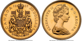 Elizabeth II gold Specimen "Confederation Centennial" 20 Dollars 1967 SP67 NGC, Royal Canadian mint, KM71. 100th Anniversary of Canada. HID09801242017...