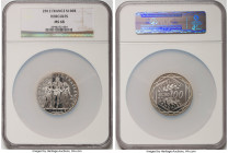 Republic silver "Hercules" 100 Euros 2012 MS68 NGC, Paris mint, KM1724. 47mm. By Joaquin Jimenez. 3-year type. A spectacular Gem example, donning a sl...