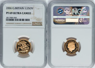 Elizabeth II gold Proof 1/2 Sovereign 2006 PR69 Ultra Cameo NGC, KM1001. HID09801242017 © 2024 Heritage Auctions | All Rights Reserved