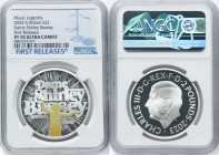 Charles III silver Colorized Proof "Dame Shirley Bassey" 2 Pounds (1 oz) 2023 PR70 Ultra Cameo NGC, Mintage: 3,260. Music Legends series. First Releas...