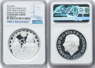 Charles III silver Proof "Darth Vader & Emperor Palpatine" 5 Pounds (2 oz) 2023 PR69 Ultra Cameo NGC, Mintage: 760. Star Wars series. First Releases. ...
