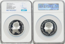 Charles III silver Proof "King Charles II" 10 Pounds (5 oz) 2023 PR70 Ultra Cameo NGC, Mintage: 256. British Monarchs series. First Releases. HID09801...