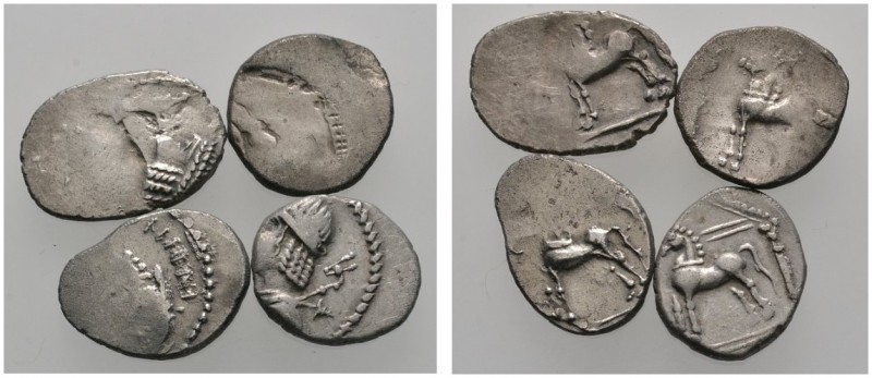 Keltische Münzen 
 Gallia 
 Belenos 
 Lot (4 Stücke): Quinare Wie vorher. Sch...