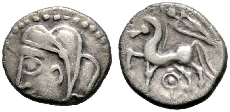 Keltische Münzen 
 Gallia 
 Bituriges Cubi 
 Quinar ca. 55 v. Chr. Jugendlich...