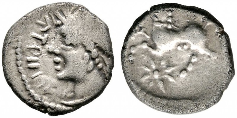Keltische Münzen 
 Gallia 
 Haedui 
 Quinar ca. 55 v. Chr. Ein weiteres Exemp...