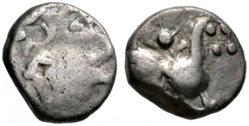 Keltische Münzen 
 Gallia 
 Haedui 
 Quinar (unbestimmt). Eventuell eine südd...