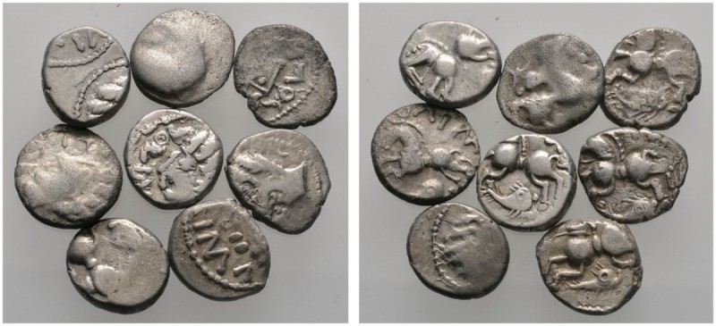 Keltische Münzen 
 Gallia 
 Lingones/Leuci 
 Lot (8 Stücke): Quinare Wie vorh...