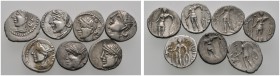 Keltische Münzen 
 Gallia 
 Pictones (Poitou) 
 Lot (7 Stücke): Quinare Wie vorher, dabei 1x subaerat. LT 4484.
 zumeist sehr schön
