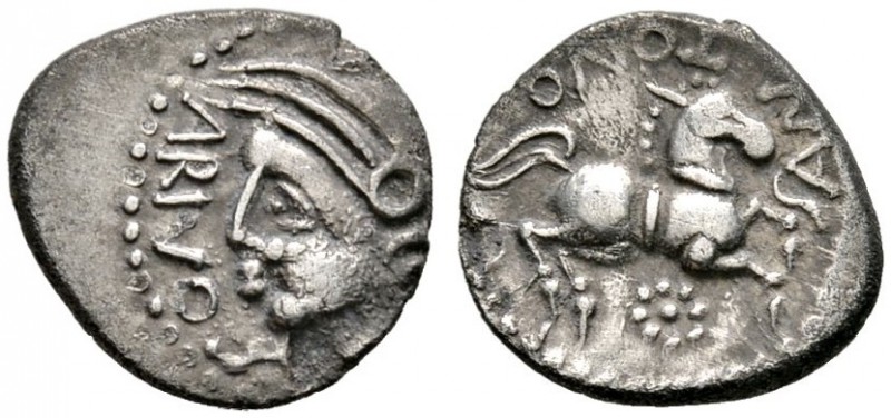 Keltische Münzen 
 Gallia 
 Santones 
 Quinar ca. 55 v. Chr. Ein weiteres Exe...