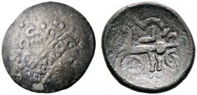 Keltische Münzen 
 Gallia 
 Sequani 
 AE-Stater 1. Jh. v.Chr. Ähnlich wie vorher. Castelin 863ff. 4,15 g
 sehr schön