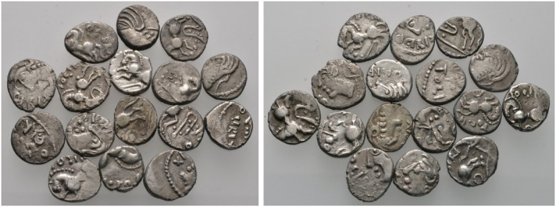 Keltische Münzen 
 Gallia 
 Sequani 
 Lot (16 Stücke): Quinare. Wie vorher. L...